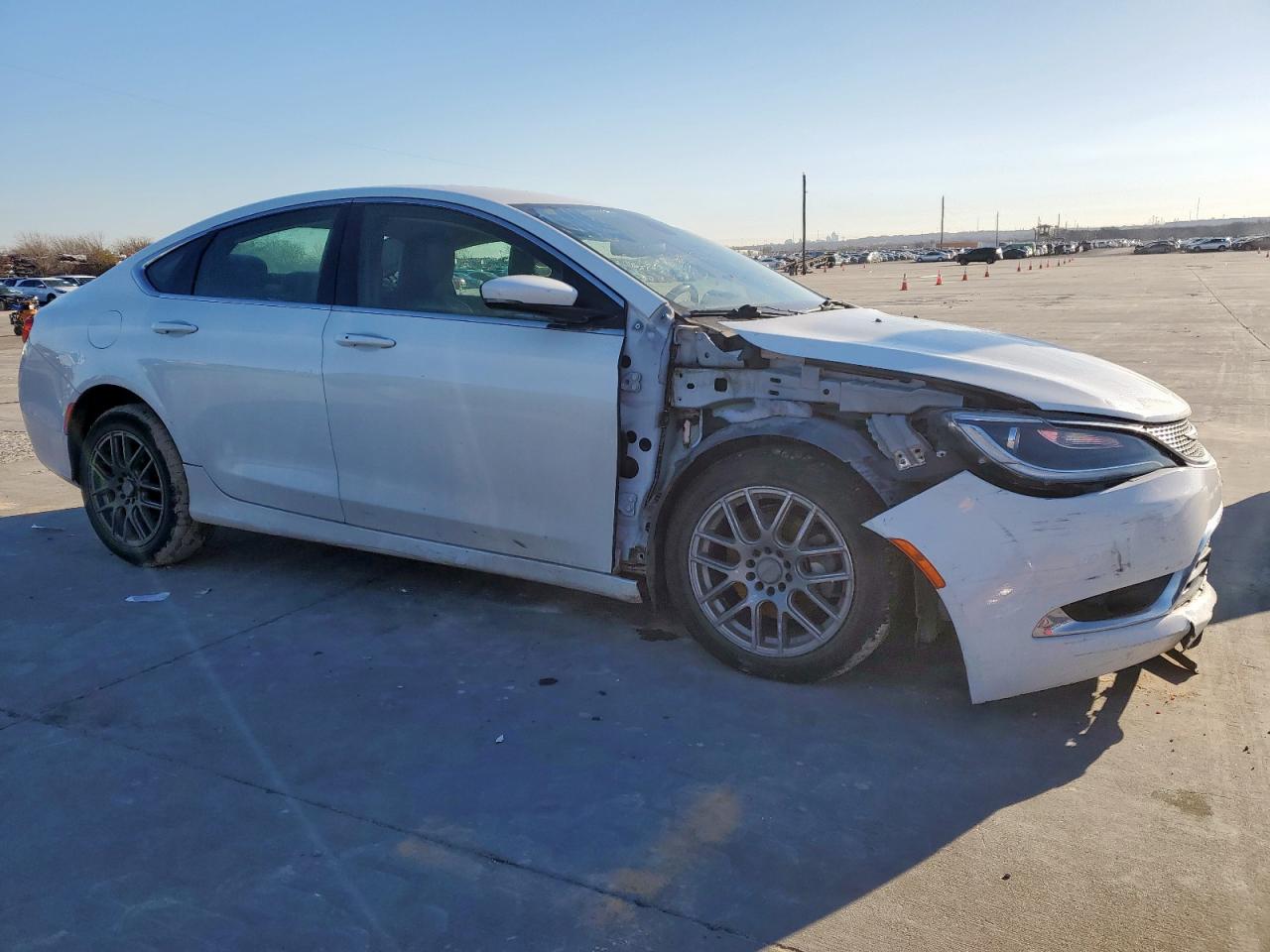 2015 Chrysler 200 VIN 1C3CCCCB6FN575089 Copart auction photo, front end / undercarriage damage thumbnail 4
