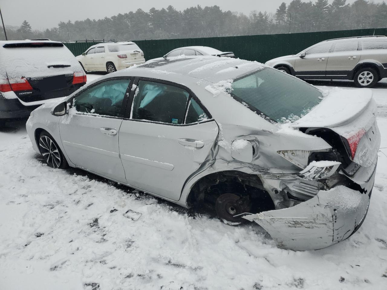 2017 Toyota Corolla VIN 2T1BURHE1HC855387 Copart auction photo, rear end / side damage thumbnail 2