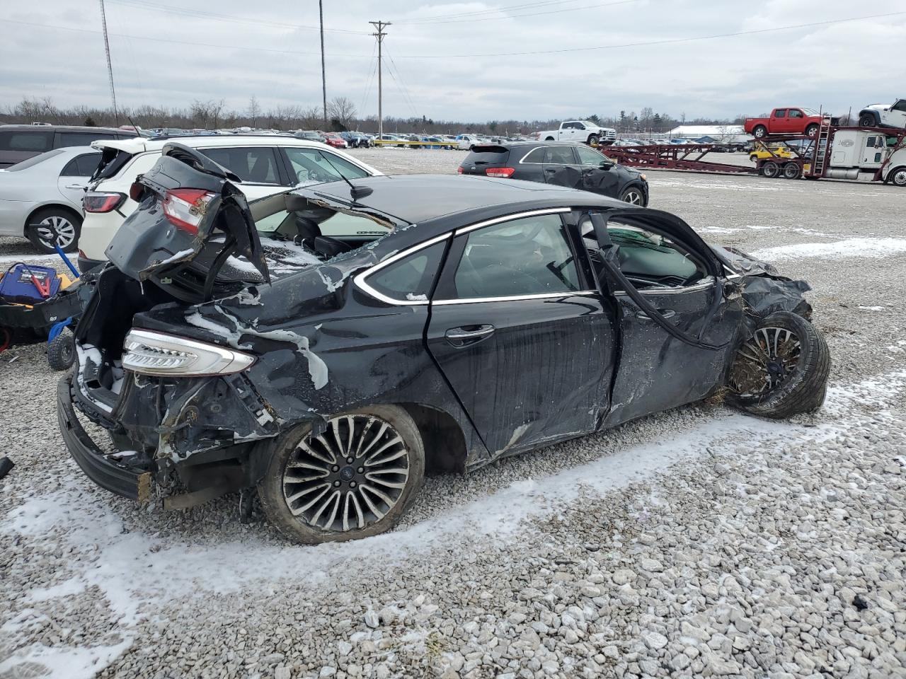 2018 Ford Fusion VIN 3FA6P0D94JR206282 Copart auction photo, all over damage thumbnail 3