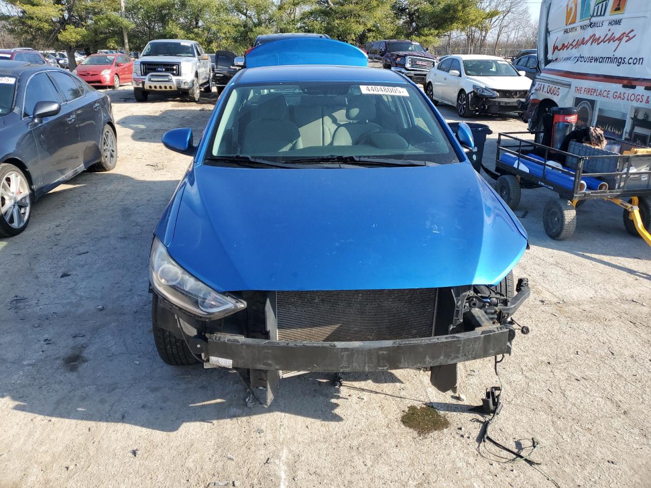 2017 Hyundai Elantra VIN 5NPD74LF7HH101913 Copart auction photo, front end damage thumbnail 5