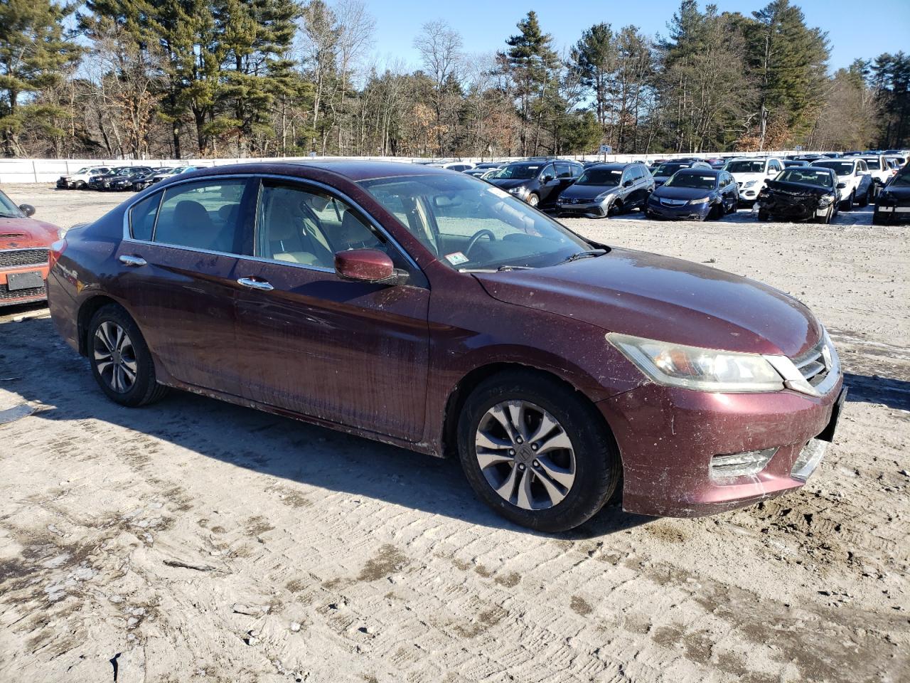 2014 Honda Accord VIN 1HGCR2F33EA051608 Copart auction photo, side damage thumbnail 4