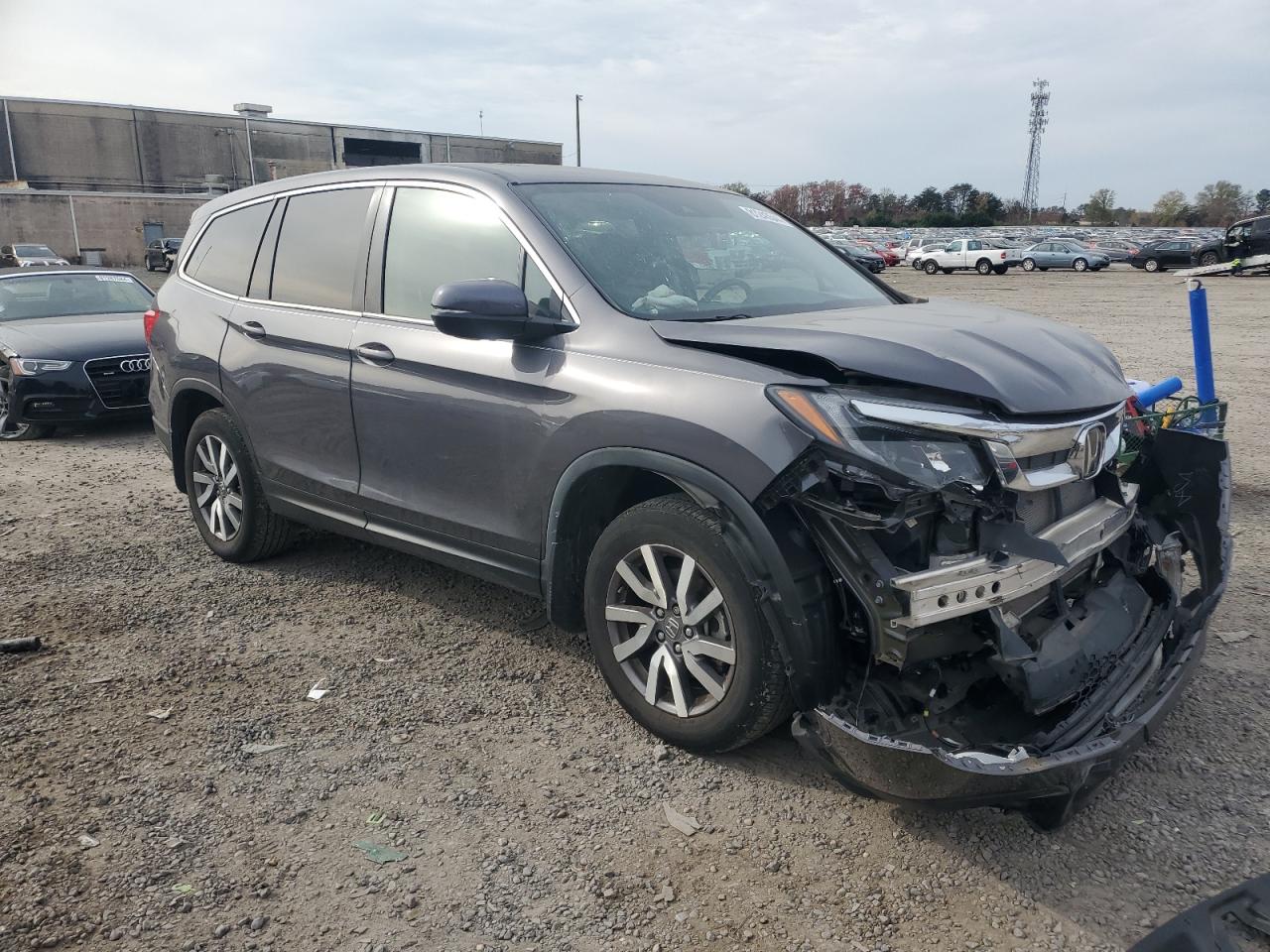 2019 Honda Pilot VIN 5FNYF6H51KB026101 Copart auction photo, front end / minor dent/scratches damage thumbnail 4
