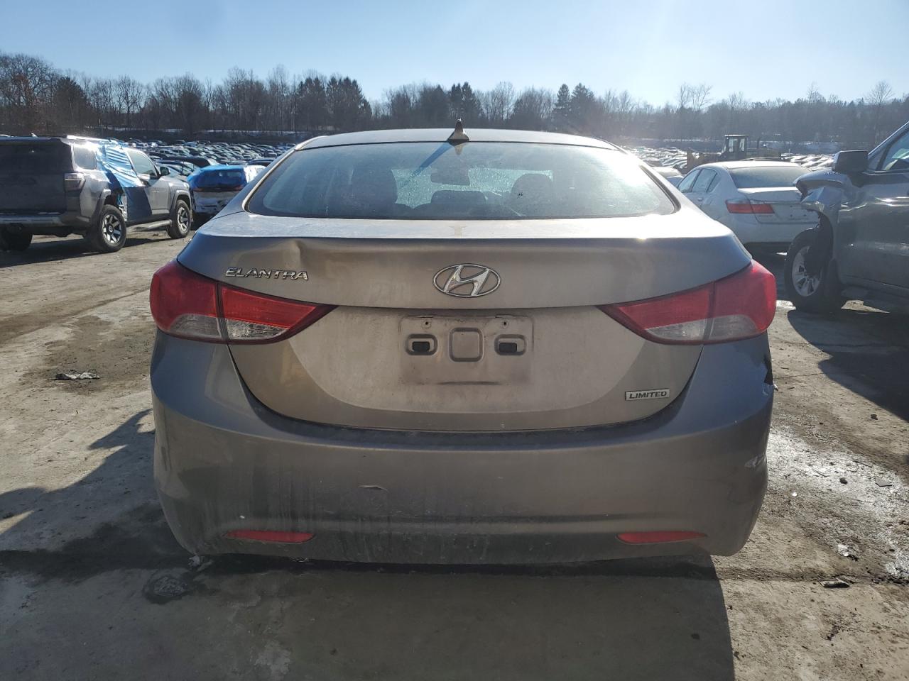 2012 Hyundai Elantra VIN 5NPDH4AE9CH114047 Copart auction photo, front end damage thumbnail 6