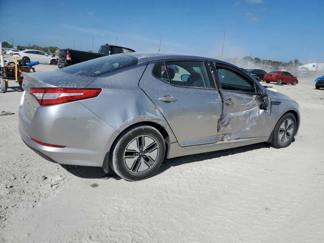 2012 KIA Optima VIN KNAGM4AD5C5023581 Copart auction photo, side / minor dent/scratches damage thumbnail 3