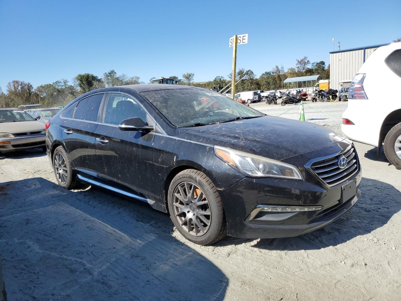 2015 Hyundai Sonata VIN 5NPE34AF3FH024084 Copart auction photo, all over damage thumbnail 4