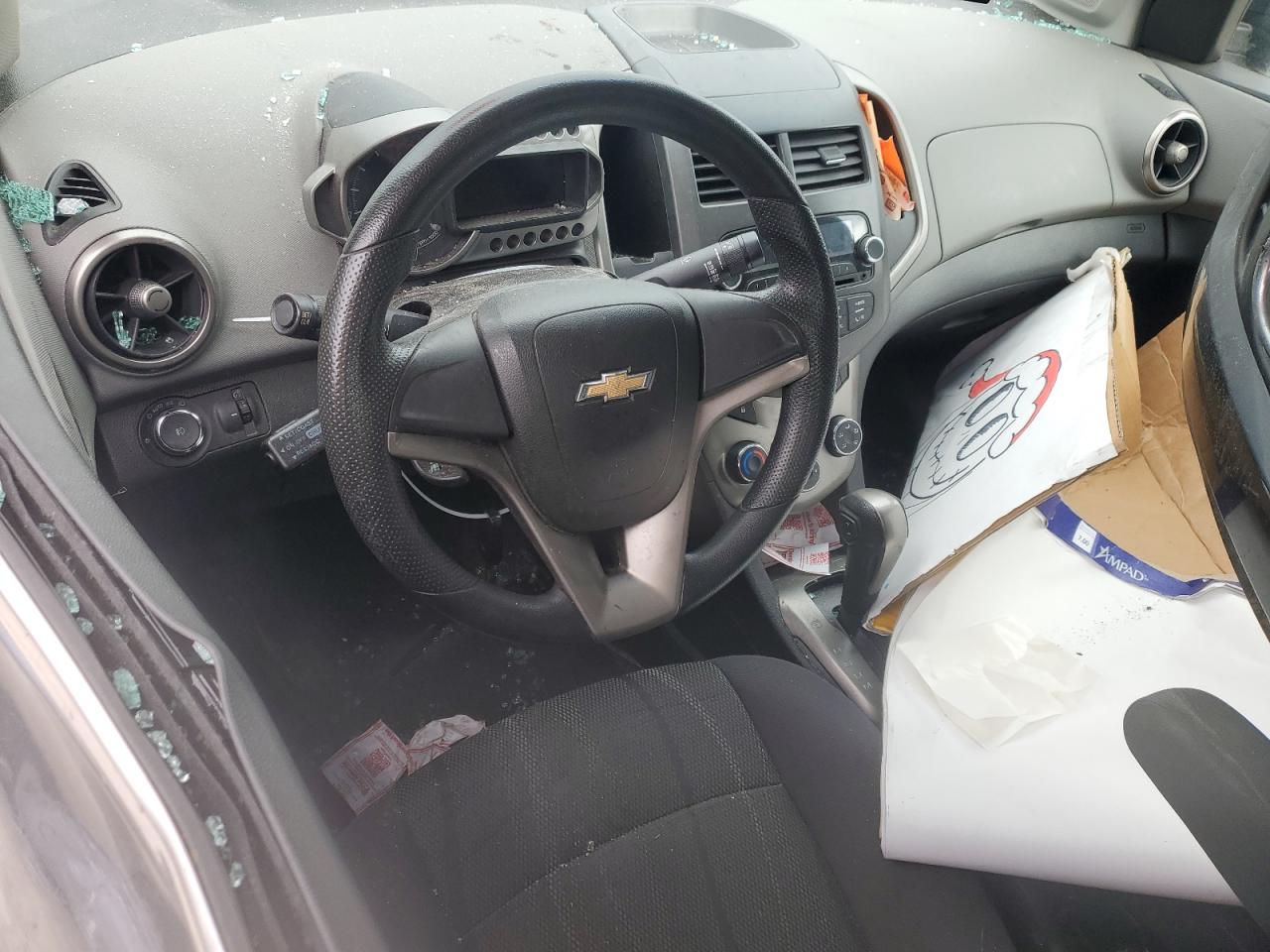 2012 Chevrolet Sonic VIN 1G1JC5SH3C4192189 Copart auction photo, side / front end damage thumbnail 8