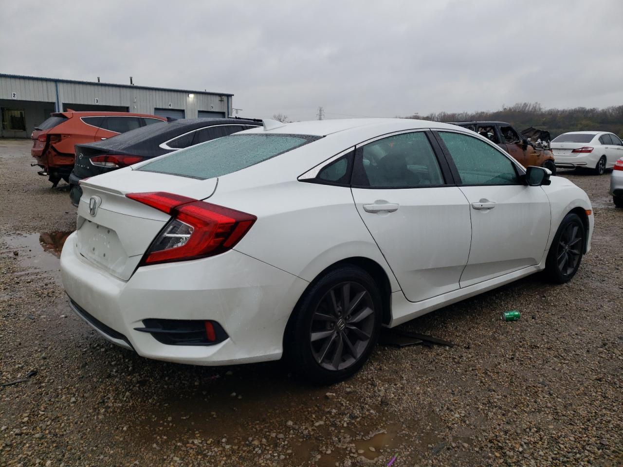 2019 Honda Civic VIN 19XFC1F73KE005067 Copart auction photo, rear end damage thumbnail 3