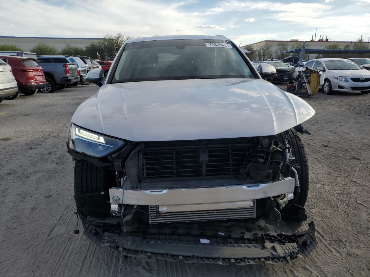2023 Audi Q5 VIN WA1EAAFY1P2077099 Copart auction photo, front end damage thumbnail 5