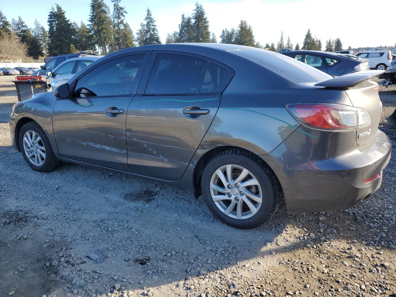 2012 Mazda 3 VIN JM1BL1W81C1694960 Copart auction photo, side damage thumbnail 2