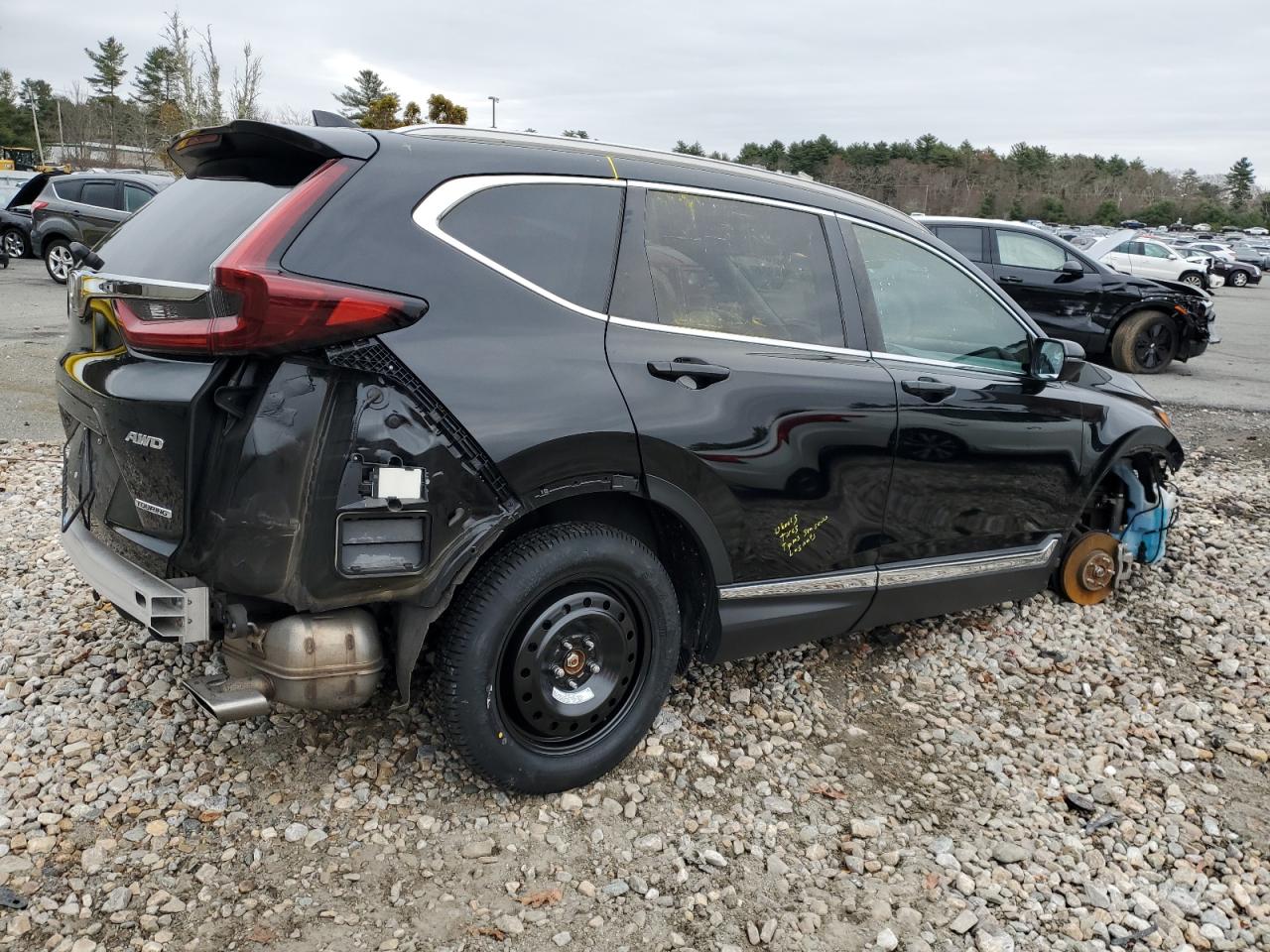 2020 Honda CR-V VIN 2HKRW2H99LH612726 Copart auction photo, unknown / rear end damage thumbnail 3