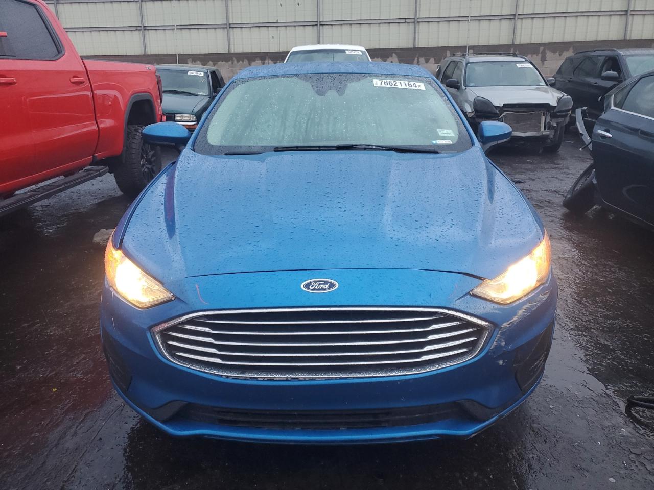 2019 Ford Fusion VIN 3FA6P0G73KR176624 Copart auction photo, rear end damage thumbnail 5