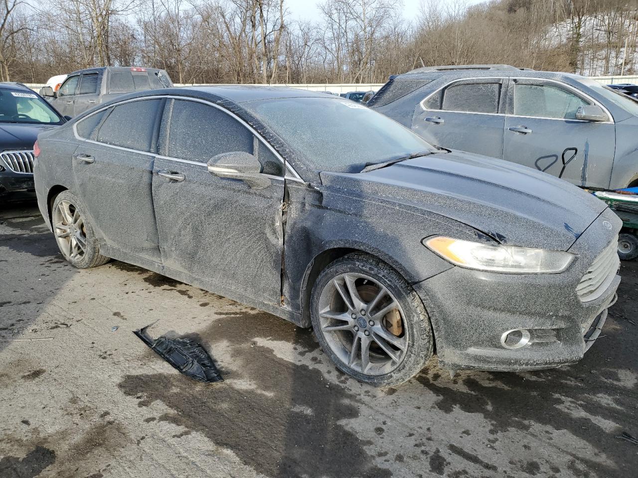 2014 Ford Fusion VIN 3FA6P0D96ER266618 Copart auction photo, front end damage thumbnail 4