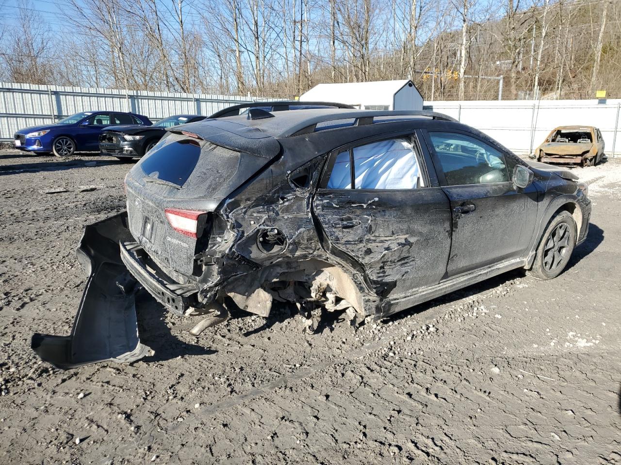 2019 Subaru XV VIN JF2GTACC8KH303745 Copart auction photo, rear end / side damage thumbnail 3