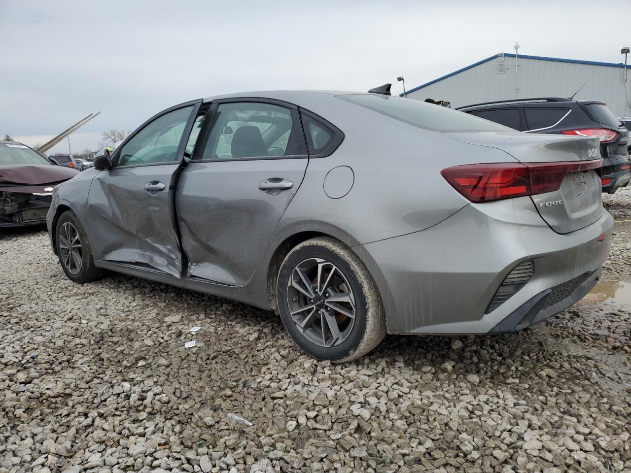 2022 KIA Forte VIN 3KPF24AD4NE424373 Copart auction photo, side damage thumbnail 2