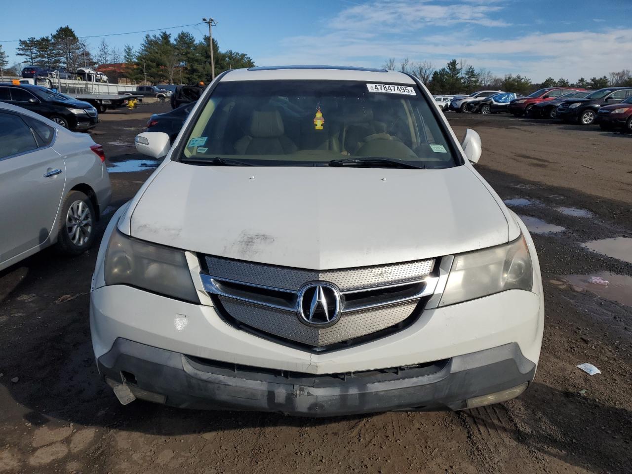 2007 Acura MDX VIN 2HNYD28267H514461 Copart auction photo, vandalism damage thumbnail 5