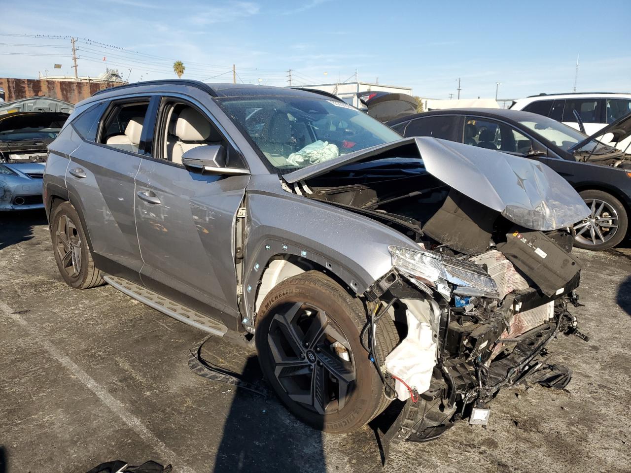 2024 Hyundai Tucson VIN KM8JE3DEXRU291069 Copart auction photo, all over damage thumbnail 4