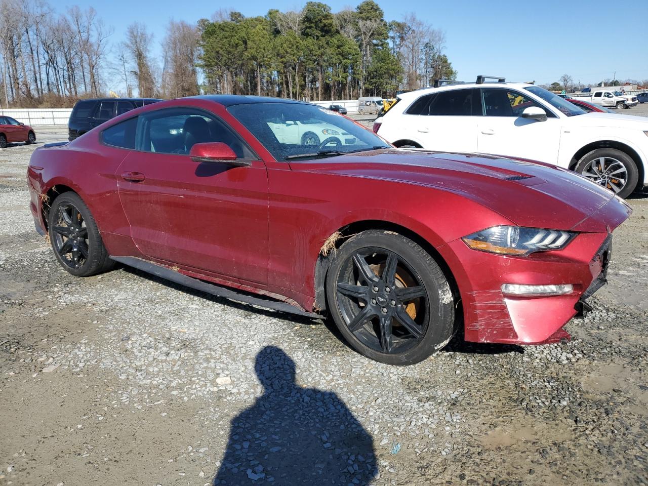 2019 Ford Mustang VIN 1FA6P8TH6K5203766 Copart auction photo, all over damage thumbnail 4