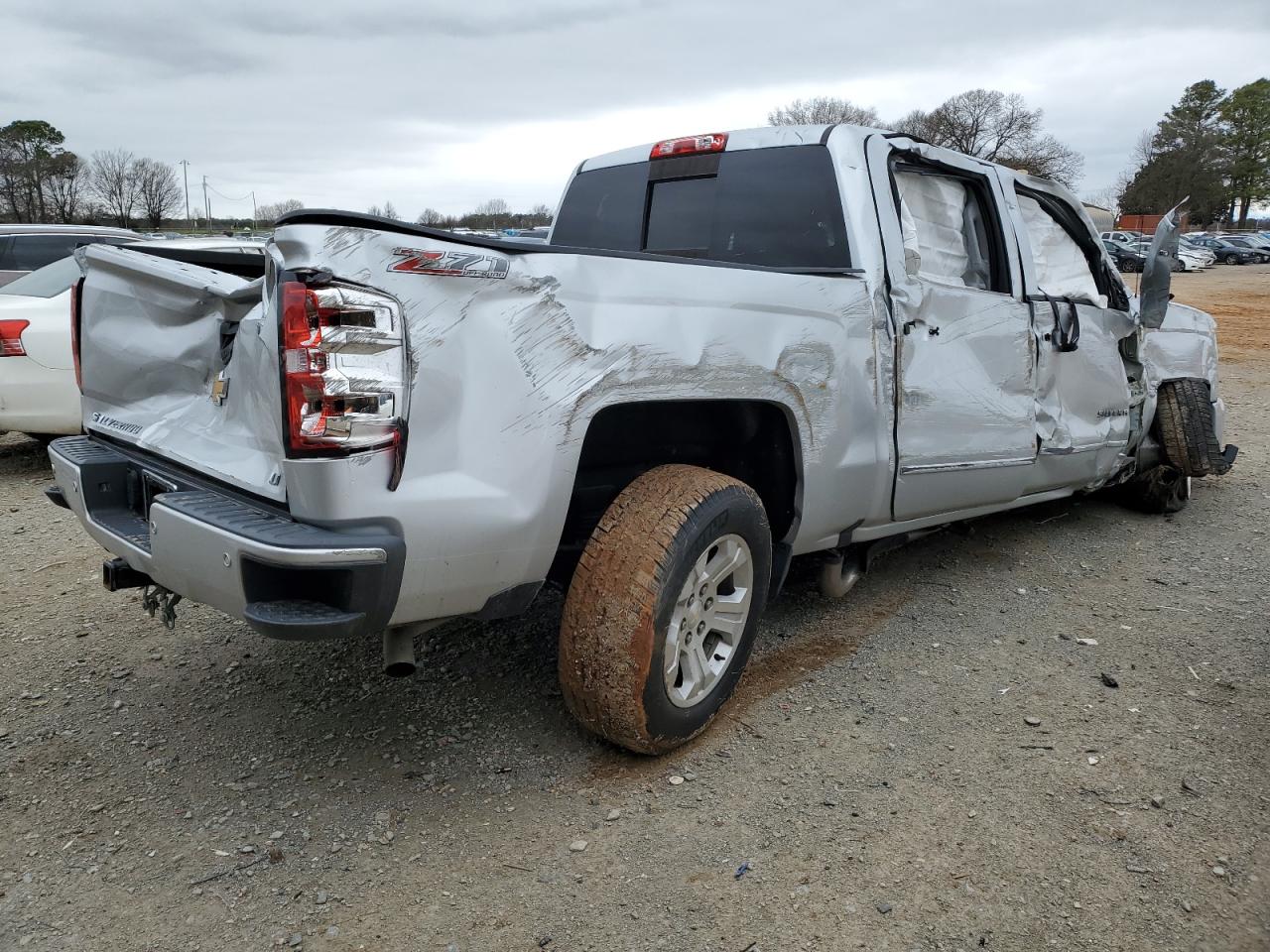 2017 Chevrolet Silverado VIN 3GCUKREC0HG119774 Copart auction photo, rollover damage thumbnail 3