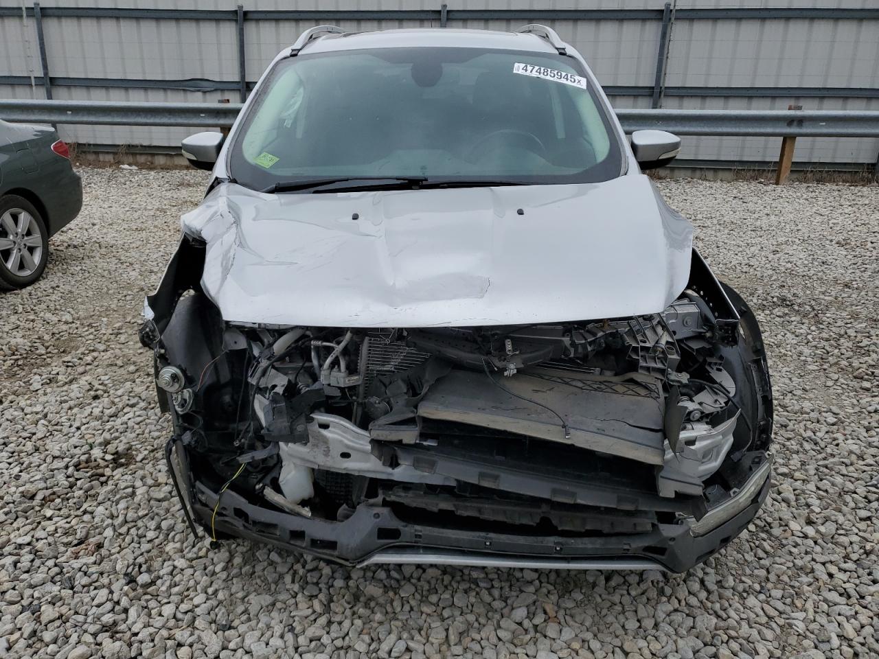 2014 Ford Escape VIN 1FMCU0JX7EUC46617 Copart auction photo, front end / side damage thumbnail 5