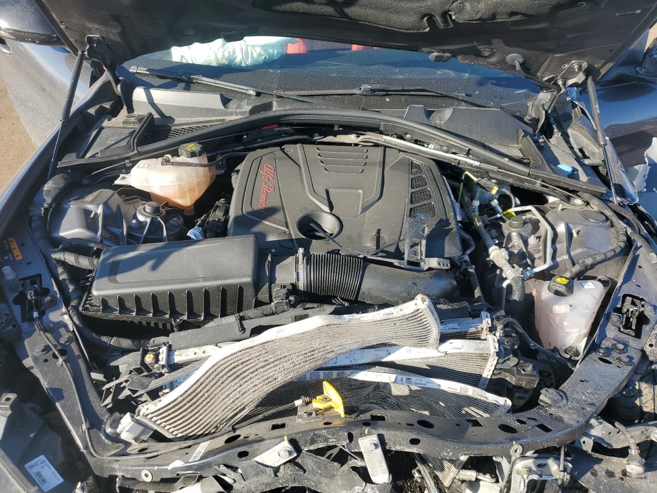 2021 Alfa Romeo Giulia VIN ZARFAMAN9M7647301 Copart auction photo, front end damage thumbnail 13