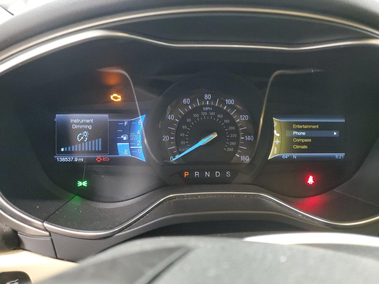 2014 Ford Fusion VIN 3FA6P0HD1ER255878 Copart auction photo, partial repair / mechanical damage thumbnail 9