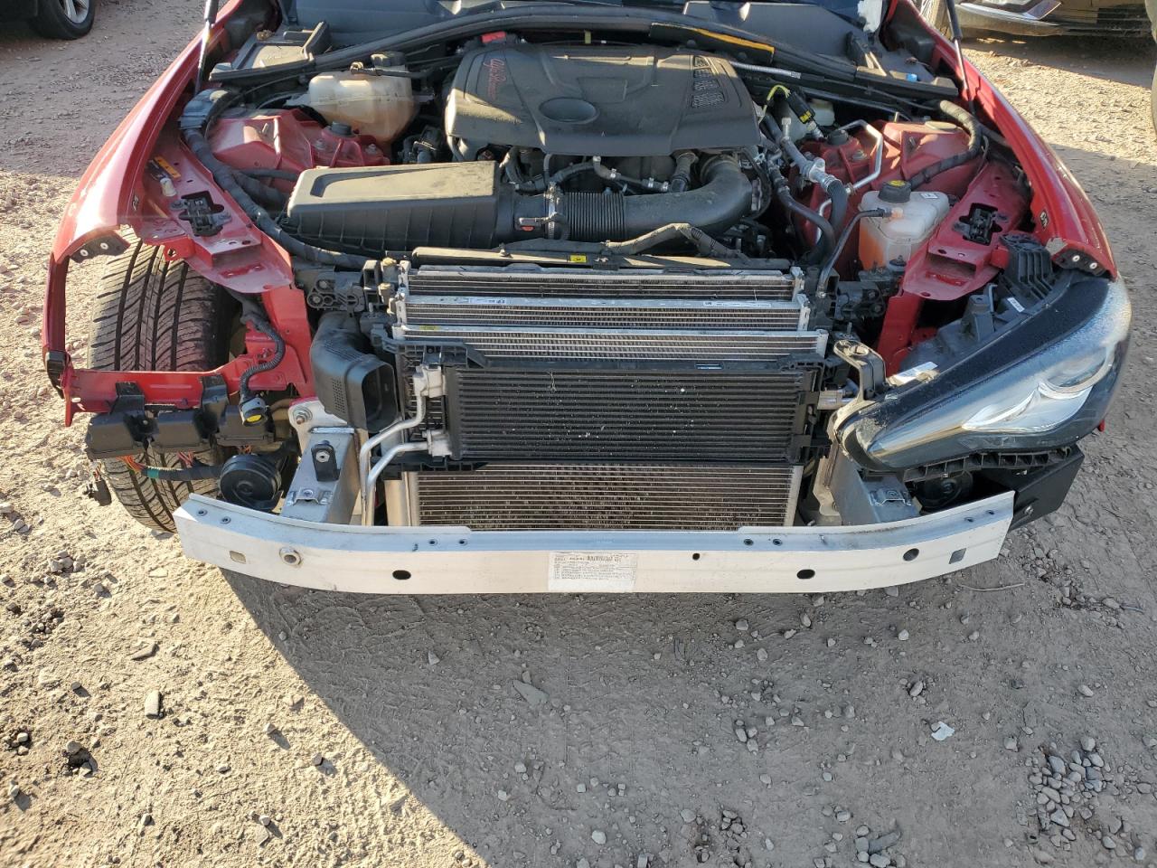 2019 Alfa Romeo Giulia VIN ZARFANAN0K7603383 Copart auction photo, front end damage thumbnail 11