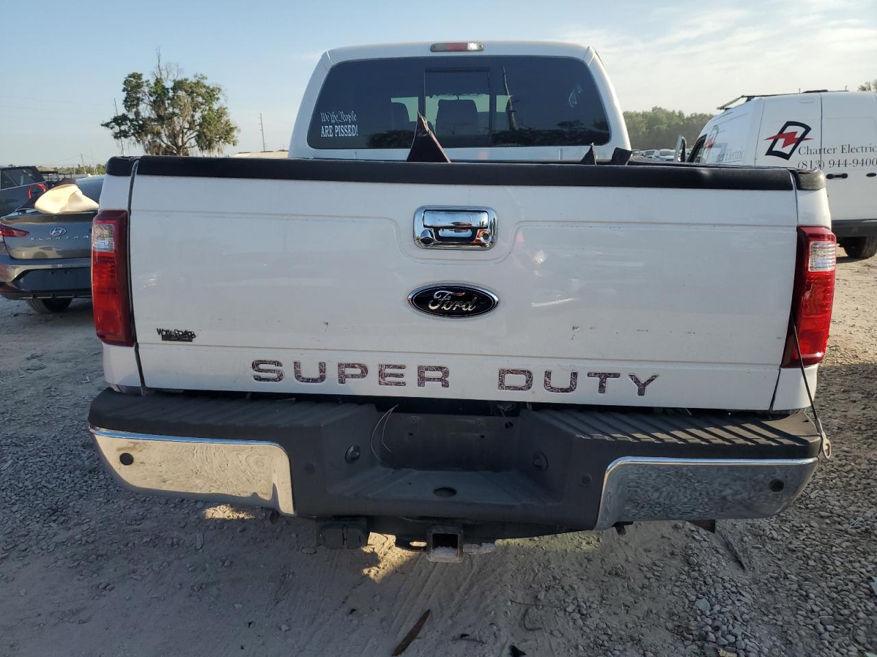 2011 Ford F250 VIN 1FT7W2BT6BEC90718 Copart auction photo, rear end / side damage thumbnail 6