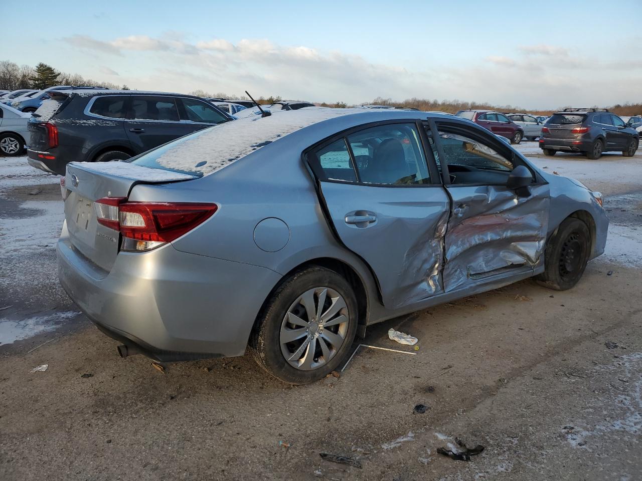 2018 Subaru Impreza VIN 4S3GKAA63J3603039 Copart auction photo, side damage thumbnail 3