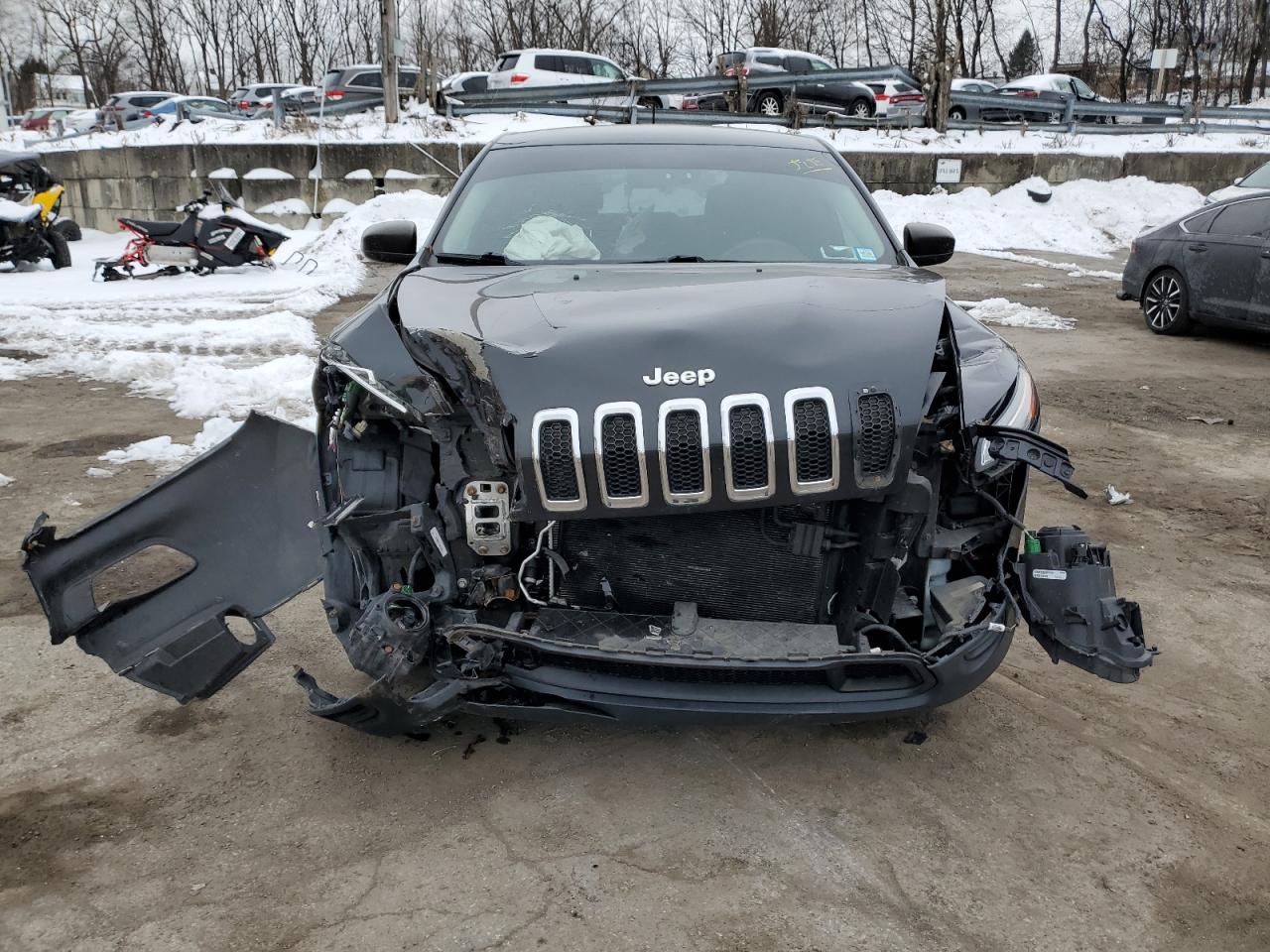 2015 Jeep Grand Cherokee VIN 1C4PJMAB1FW534097 Copart auction photo, front end / minor dent/scratches damage thumbnail 5