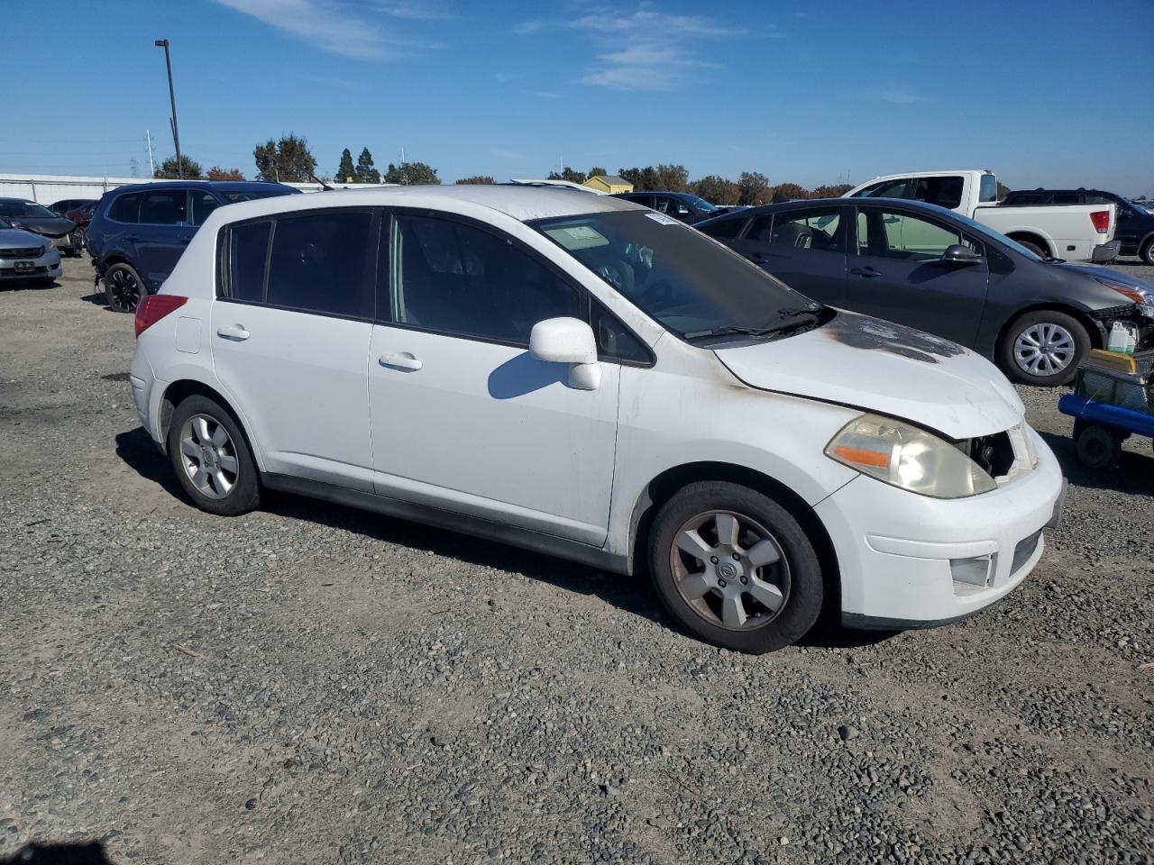 2007 Nissan Versa VIN 3N1BC13E47L359915 Copart auction photo, burn - engine damage thumbnail 4
