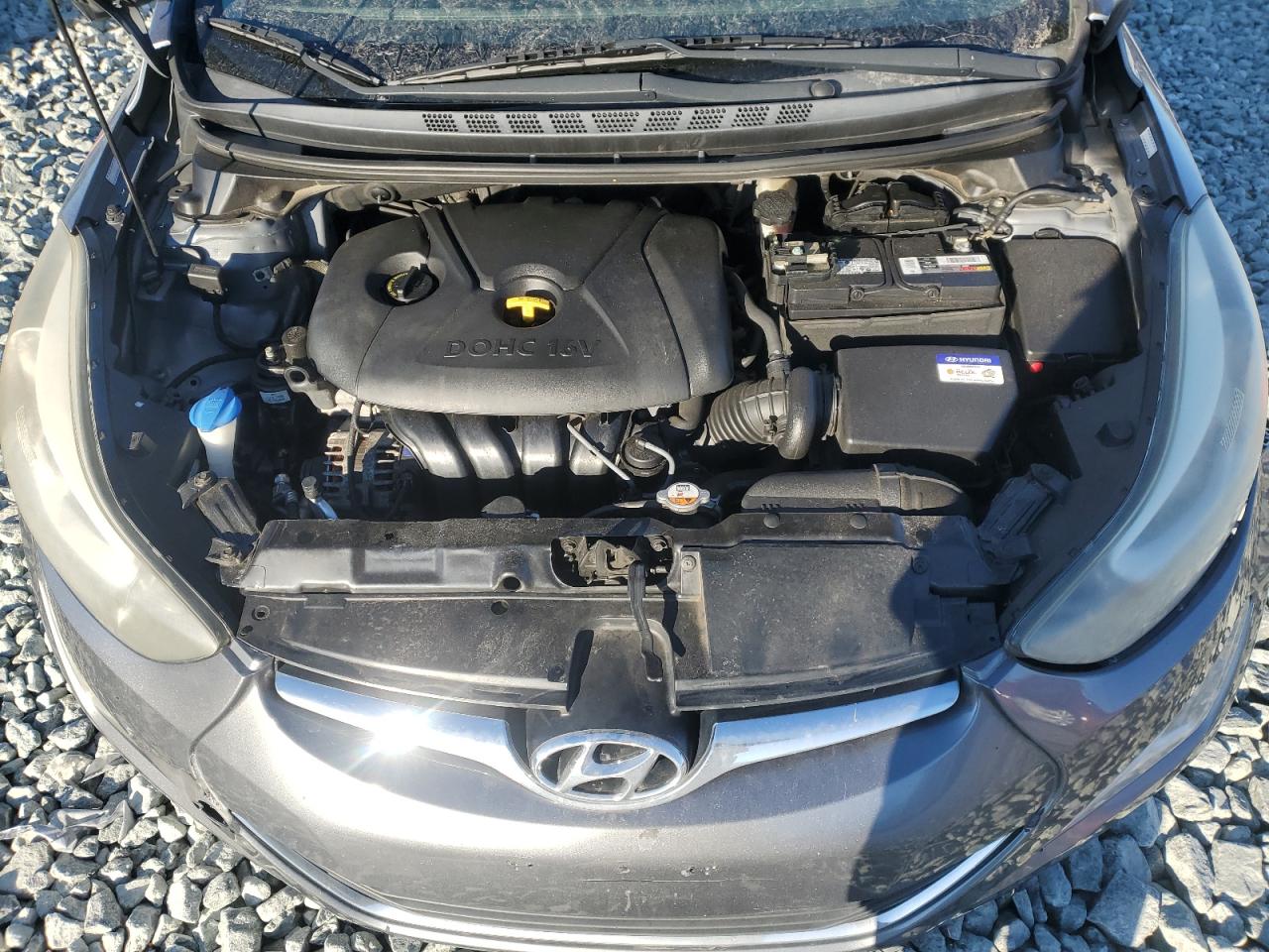2016 Hyundai Elantra VIN KMHDH4AE8GU568300 Copart auction photo, rear end damage thumbnail 12