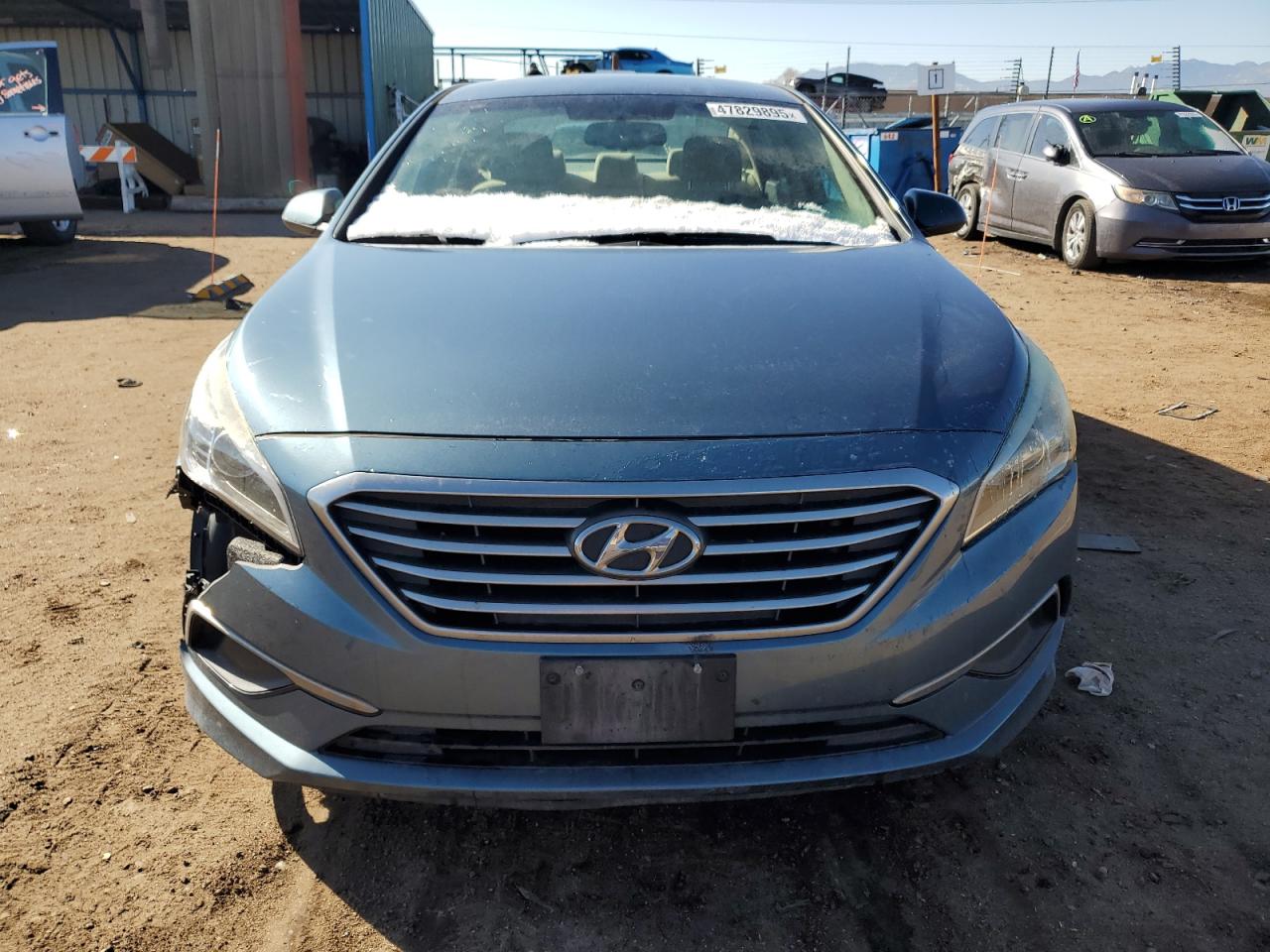 2016 Hyundai Sonata VIN 5NPE24AF2GH301554 Copart auction photo, front end / rear end damage thumbnail 5
