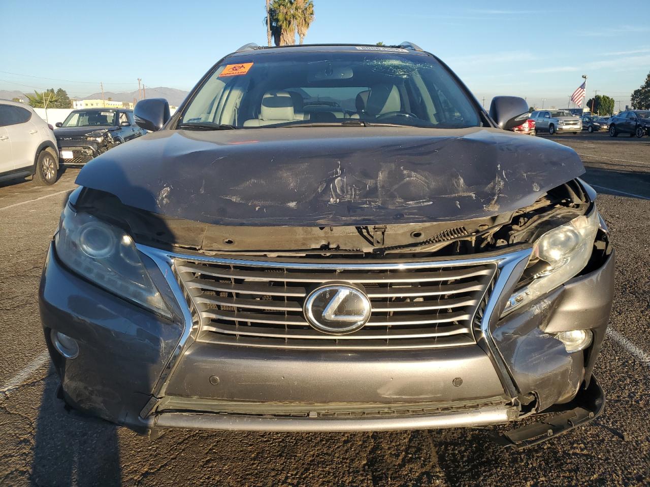 2015 Lexus RX VIN 2T2ZK1BA6FC150881 Copart auction photo, front end / minor dent/scratches damage thumbnail 5