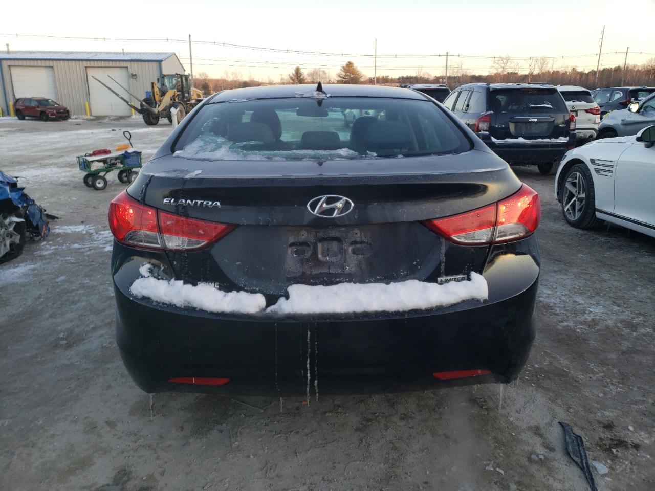 2012 Hyundai Elantra VIN 5NPDH4AE3CH092076 Copart auction photo, all over damage thumbnail 6