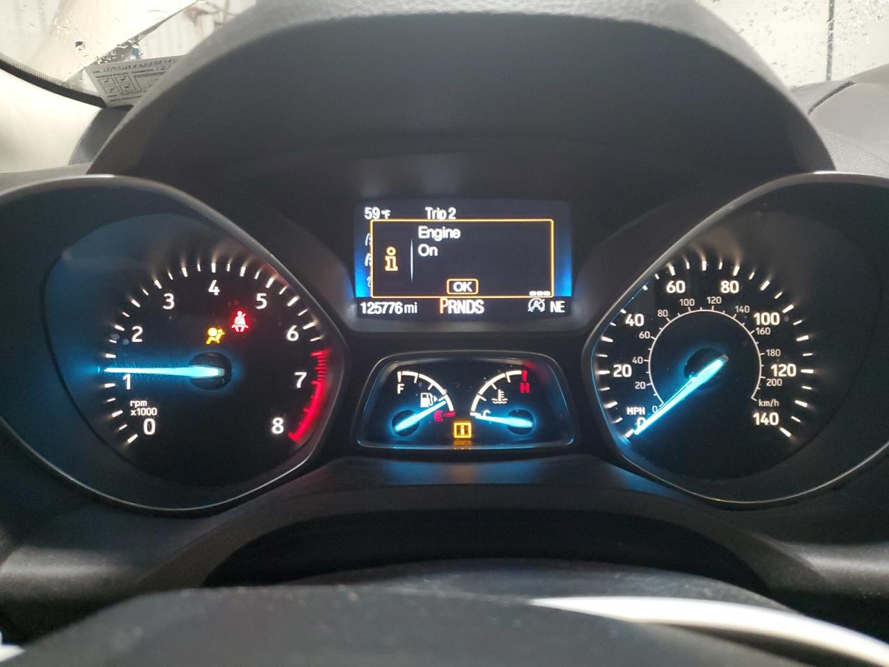 2017 Ford Escape VIN 1FMCU9J92HUA78153 Copart auction photo, front end / side damage thumbnail 9