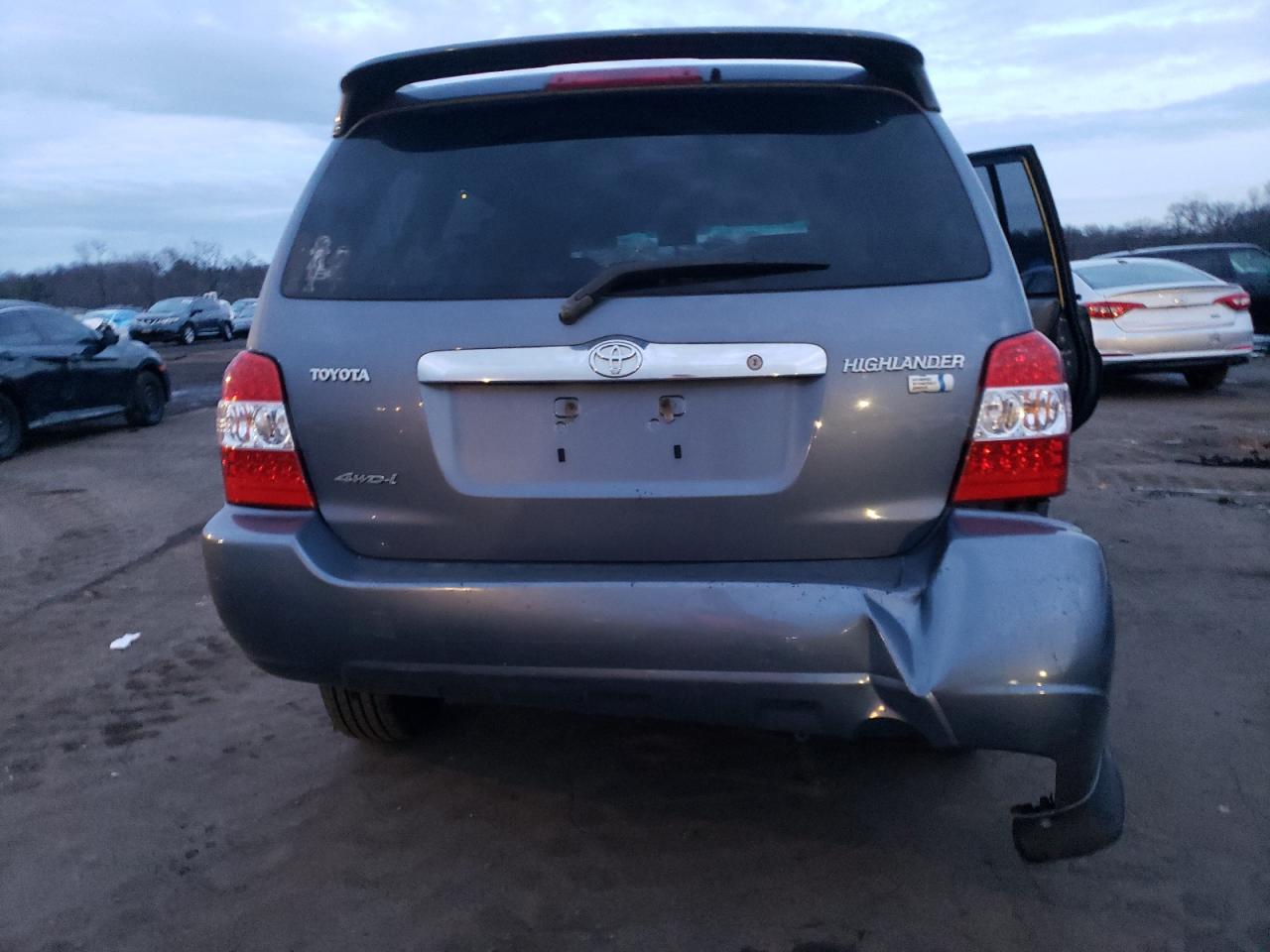 2007 Toyota Highlander VIN JTEEW21A670042959 Copart auction photo, all over damage thumbnail 6