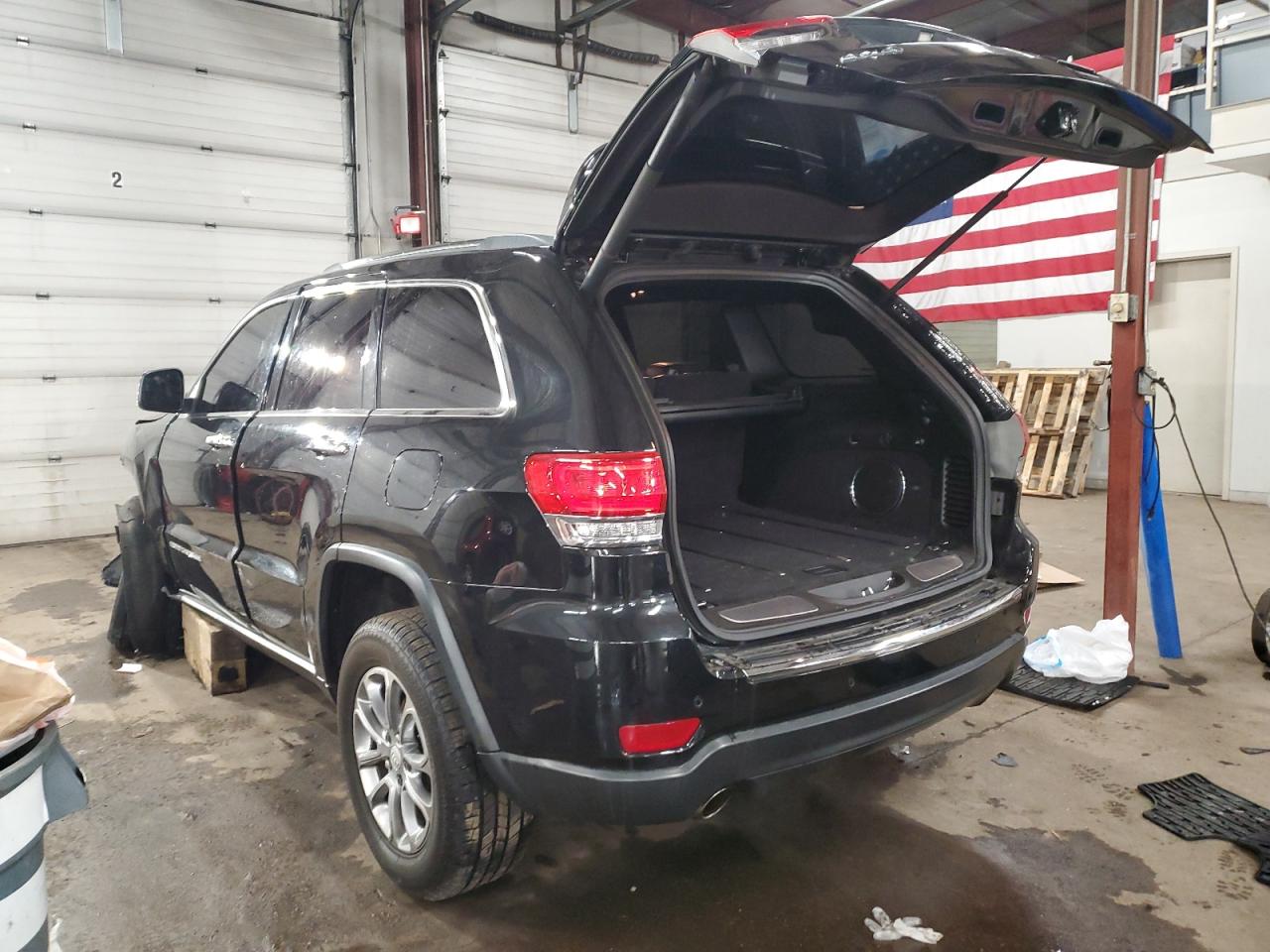 2014 Jeep Grand Cherokee VIN 1C4RJFBG3EC362802 Copart auction photo, front end damage thumbnail 2