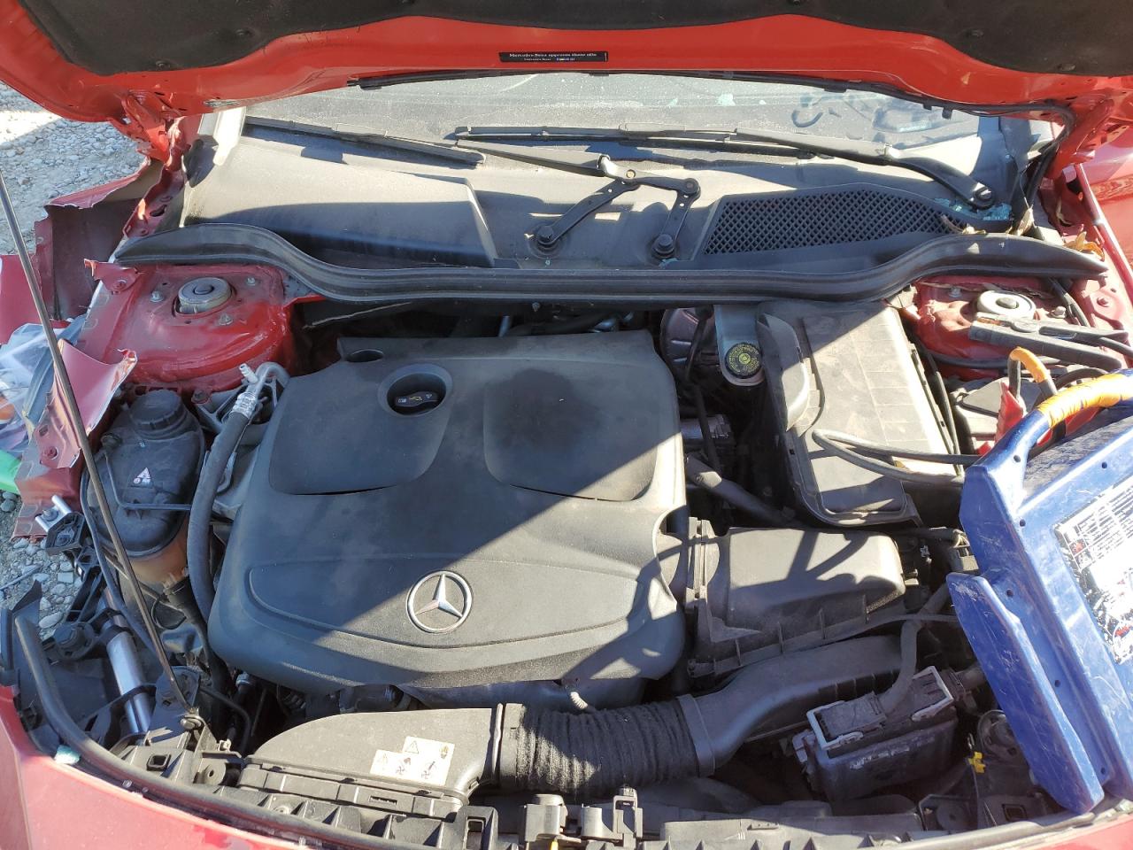 2015 Mercedes-Benz CLA-klasse VIN WDDSJ4GB2FN236610 Copart auction photo, front end / side damage thumbnail 13