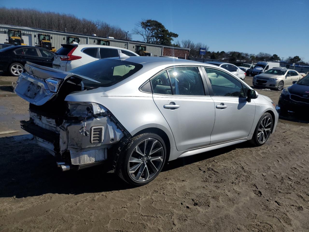 2021 Toyota Corolla VIN JTDS4MCE1MJ055357 Copart auction photo, rear end damage thumbnail 3