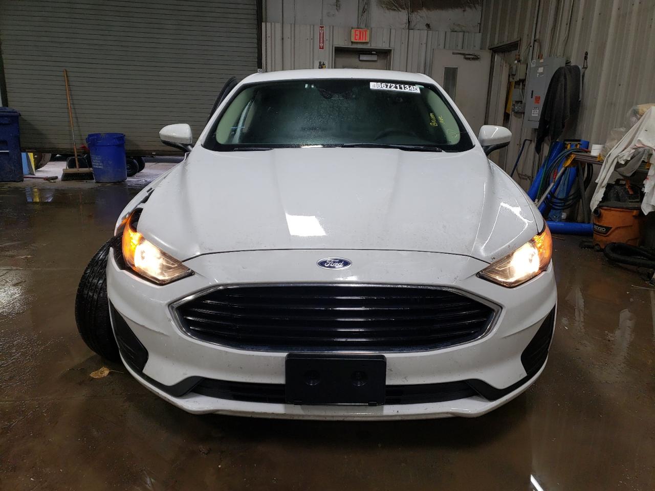 2020 Ford Fusion VIN 3FA6P0G7XLR200886 Copart auction photo, side / front end damage thumbnail 5