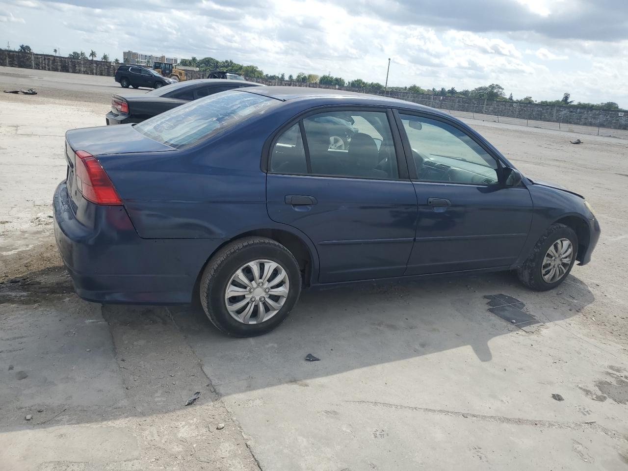 2005 Honda Civic VIN 2HGES165X5H525127 Copart auction photo, front end damage thumbnail 3