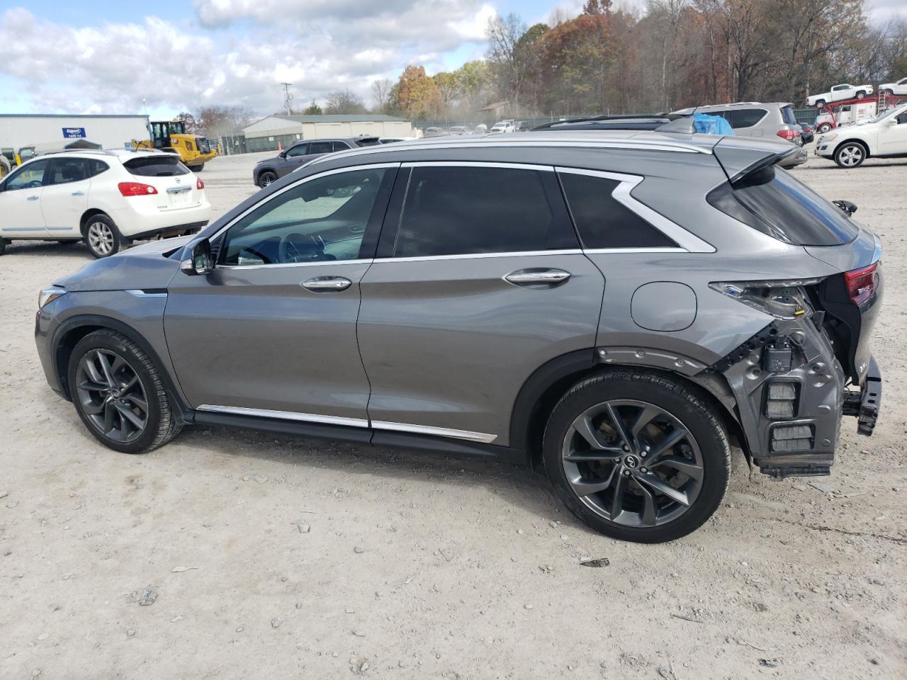 2019 Infiniti QX50 VIN 3PCAJ5M34KF140060 Copart auction photo, rear end / stripped damage thumbnail 2