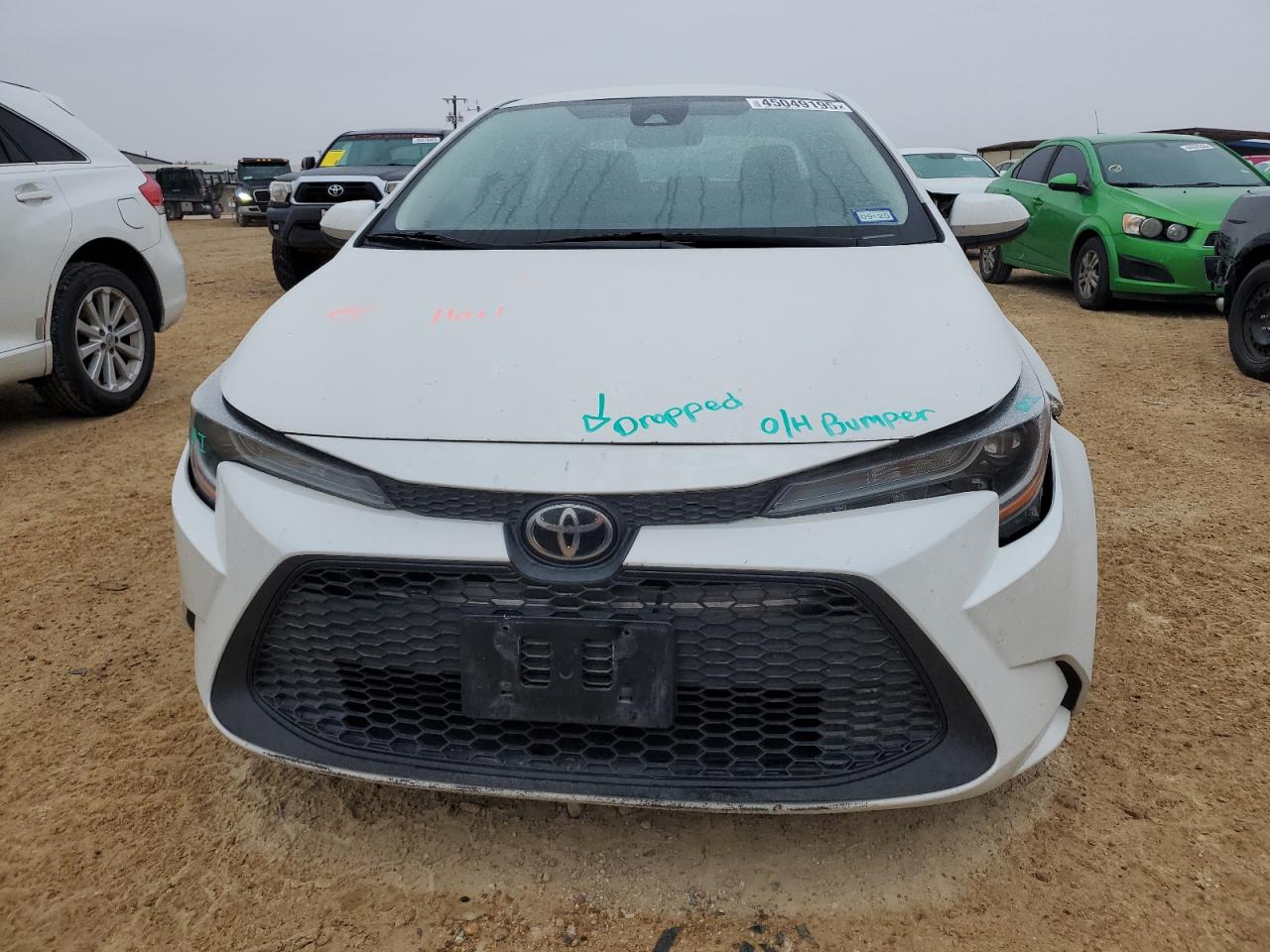 2020 Toyota Corolla VIN 5YFEPRAE5LP078297 Copart auction photo, rear end / front end damage thumbnail 5
