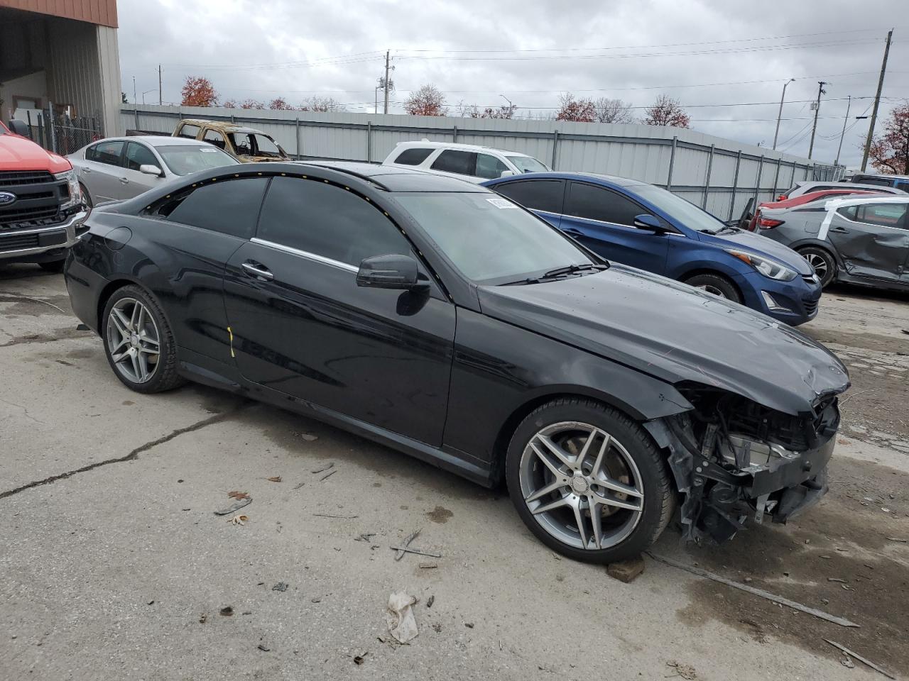 2016 Mercedes-Benz E-klasse VIN WDDKJ6HB2GF332419 Copart auction photo, front end / side damage thumbnail 4