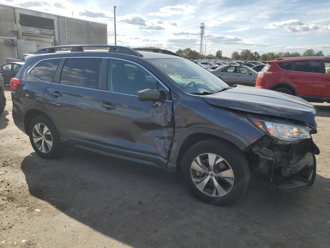 2020 Subaru Ascent VIN 4S4WMACDXL3448277 Copart auction photo, front end / side damage thumbnail 4