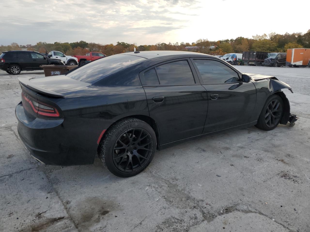 2019 Dodge Charger VIN 2C3CDXBG2KH505027 Copart auction photo, front end / hail damage thumbnail 3