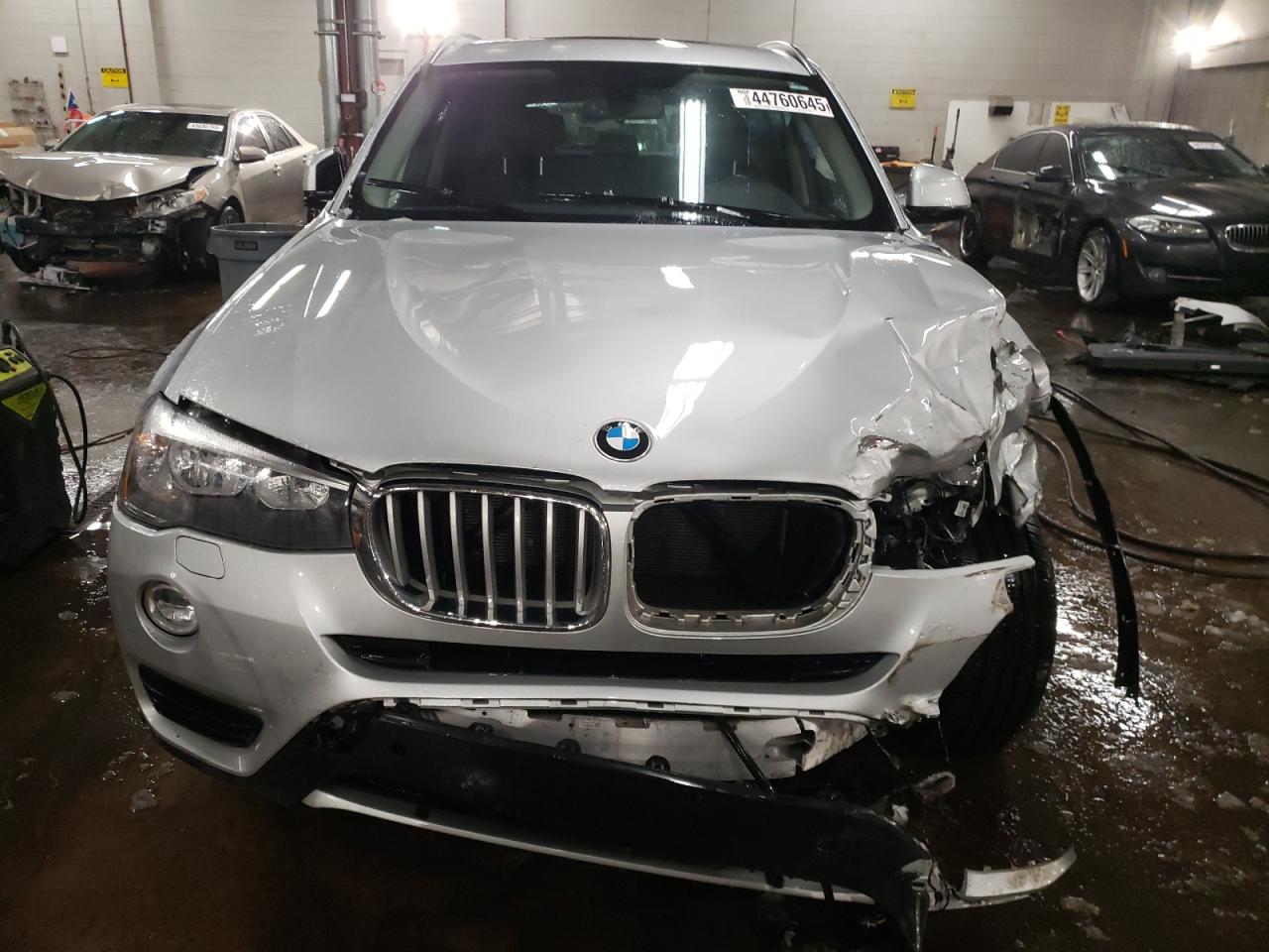 2017 BMW X3 VIN 5UXWX9C56H0T11329 Copart auction photo, front end / minor dent/scratches damage thumbnail 5