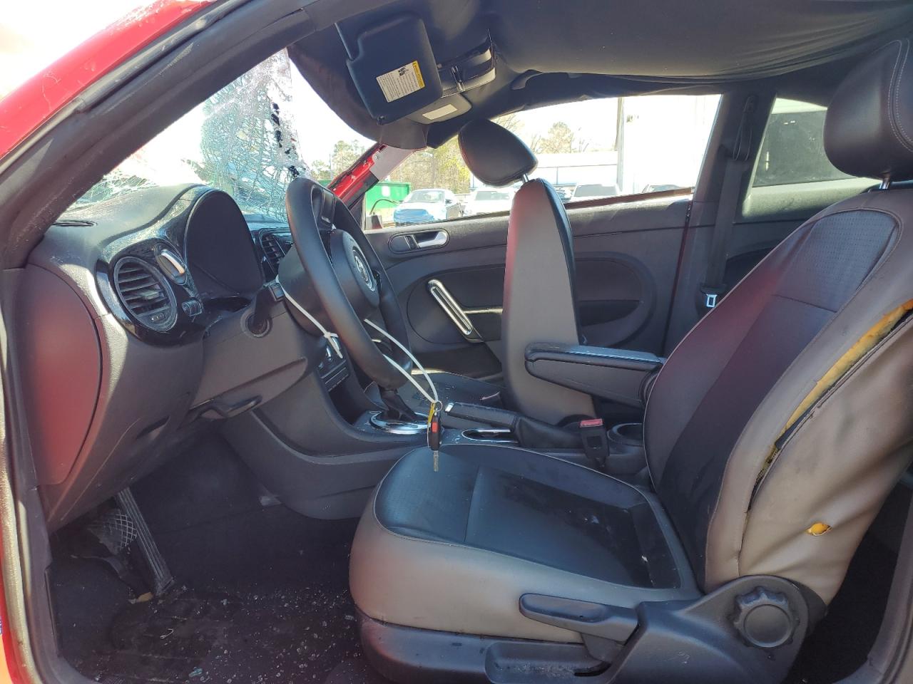2015 Volkswagen Beetle VIN 3VWF17AT1FM629942 Copart auction photo, rollover damage thumbnail 7