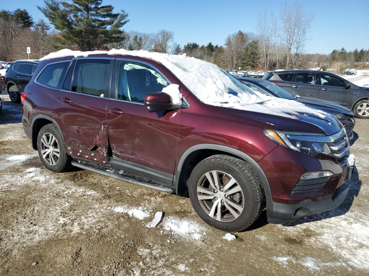 2016 Honda Pilot VIN 5FNYF6H59GB024264 Copart auction photo, side damage thumbnail 4