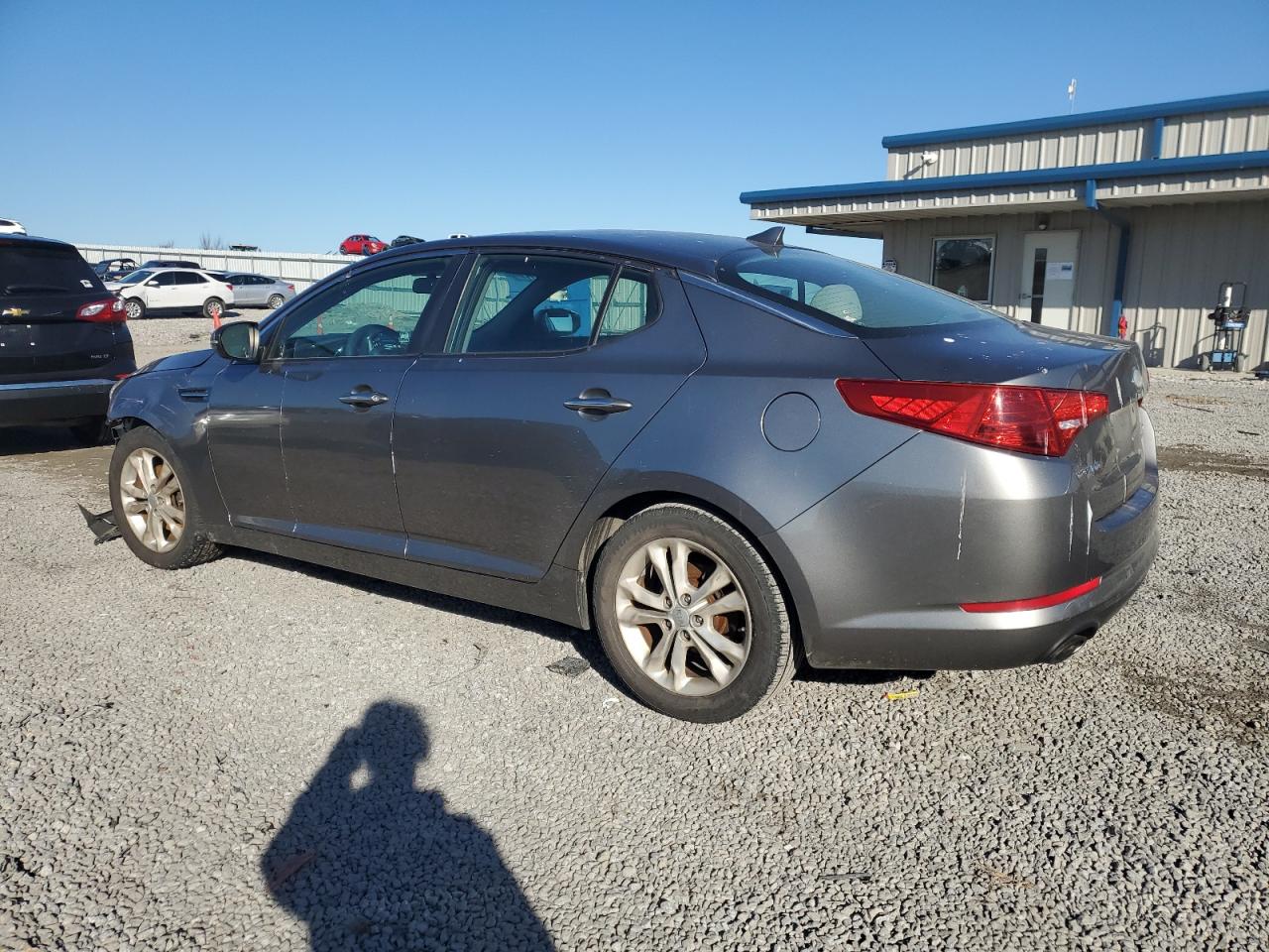 2013 KIA Optima VIN 5XXGM4A73DG191813 Copart auction photo, front end / side damage thumbnail 2
